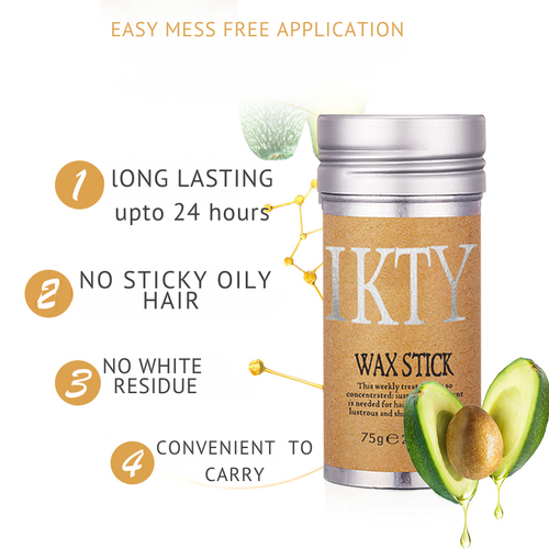 **Hair Wax Stick for Women & Men – Moisturizing Edge Control & Flyaway Tamer Solid Hair Styling Wax for Sleek Finish, Frizz Control & All-Day Hold**